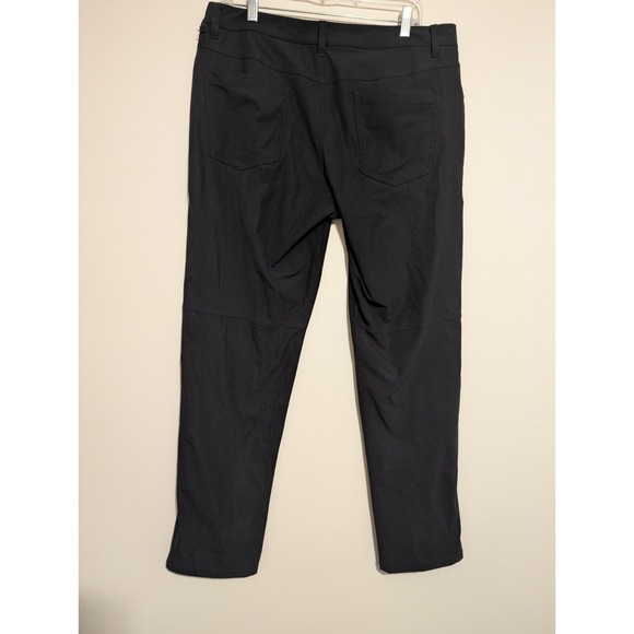 Lululemon ABC 5 Pocket Pant Mens Size 34 x 30 Slim Fit Stretch Black - Picture 3 of 8